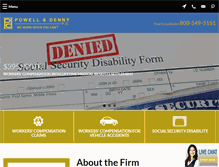 Tablet Screenshot of powellanddenny.com